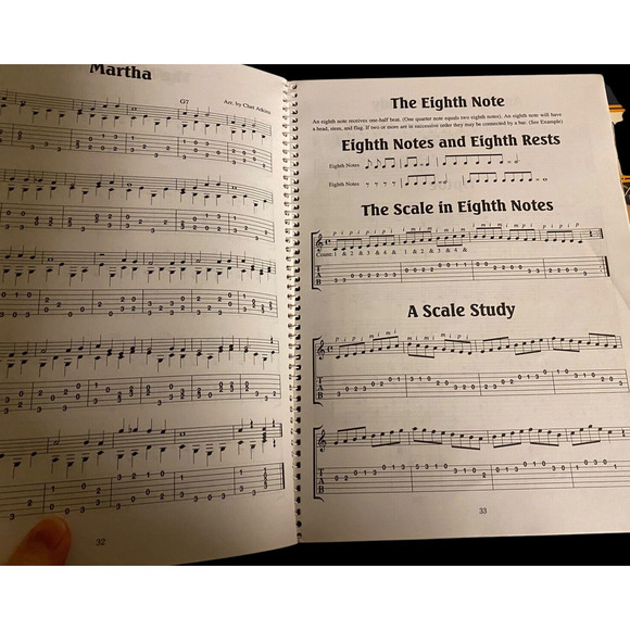 Mel Bay Guitar Books Lot 2 Vintage Complete Chet Atkins Method & Guitar Chords - Picture 9 of 10